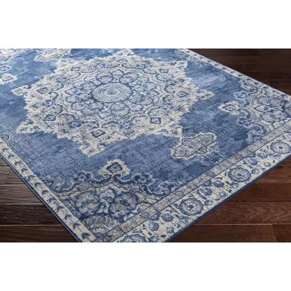 Artistic Weavers Perla Area Rug 53 x 73 Silver Grey2 x 3 Navy