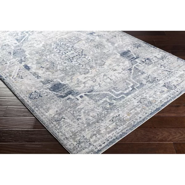 Artistic Weavers Raii Vintage Textured Area Rug 710 x 10 GrayDark Blue53 x 73 GrayDark Blue