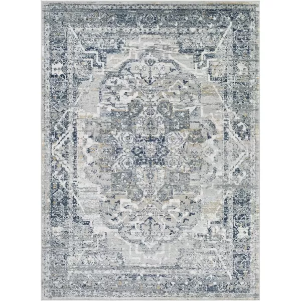 Artistic Weavers Raii Vintage Textured Area Rug 710 x 10 GrayDark Blue53 x 73 TaupeNavy