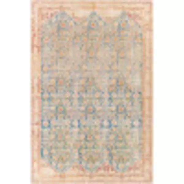 Artistic Weavers Raul Vintage Oriental Area Rug 5 x 76 Bright BlueCreamArtistic Weavers Raul Vintage Oriental Area Rug 5 x 76 Bright BlueCream