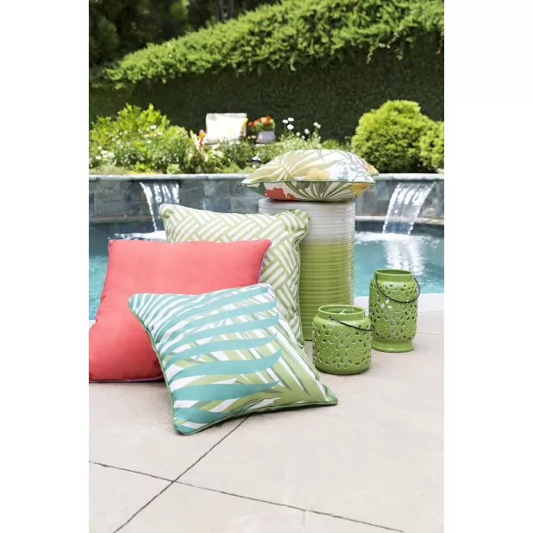 Artistic Weavers Reese Modern Ombre IndoorOutdoor Garden Stool 18 H x 13 W x 13 D LimeLime