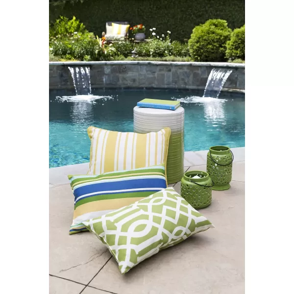 Artistic Weavers Reese Modern Ombre IndoorOutdoor Garden Stool 18 H x 13 W x 13 D LimeLime