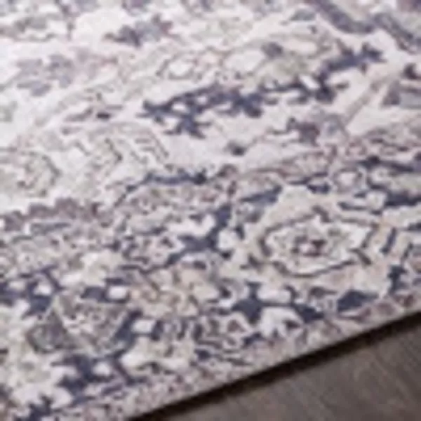 Artistic Weavers Reeta Printed Medallion Area Rug10 SquareBright RedWheat2 ft 3 in x 3 ft 9 in Charcoal