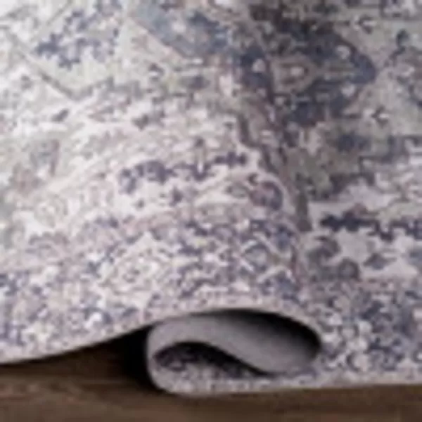 Artistic Weavers Reeta Printed Medallion Area Rug10 SquareBright RedWheat2 ft 3 in x 3 ft 9 in Charcoal