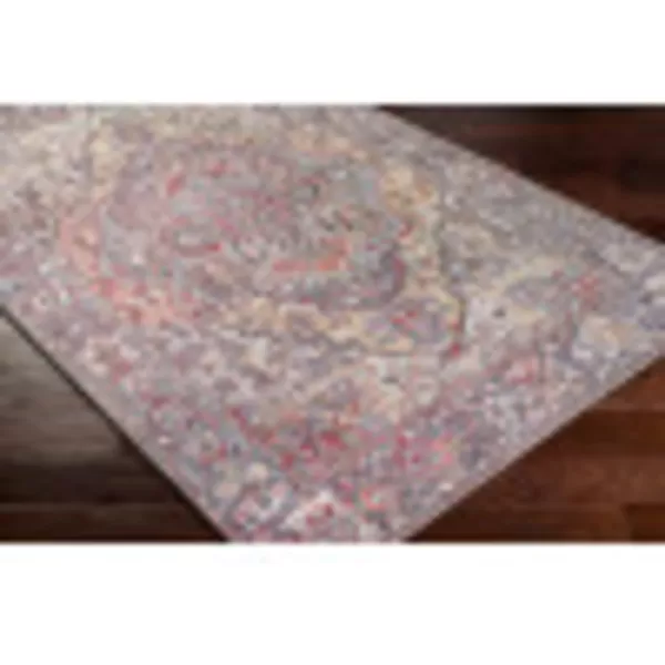 Artistic Weavers Reeta Printed Medallion Area Rug10 x 14Bright RedWheat5 ft x 7 ft 6 in OrangeDenim