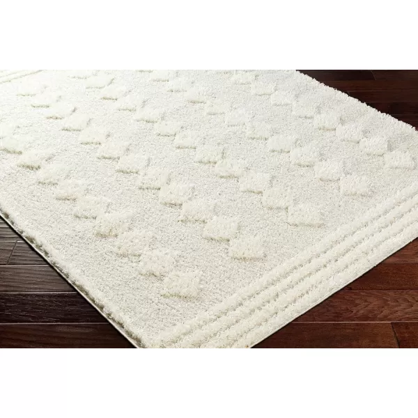 Artistic Weavers Rodos Modern Diamond Shag Rug710 x 10Tan53 x 7