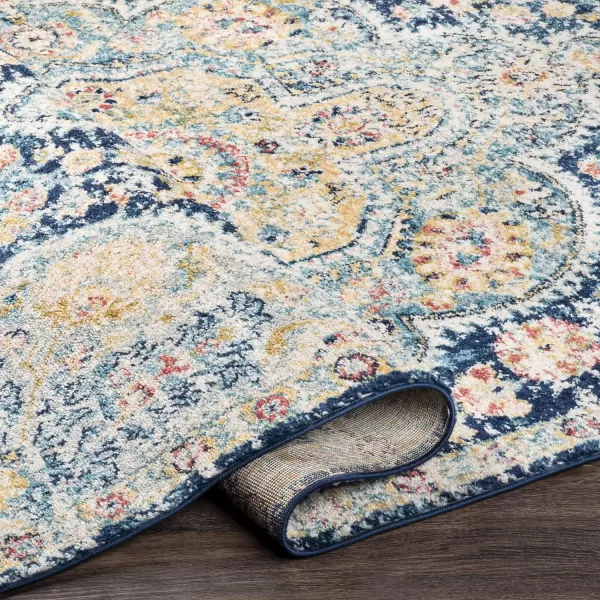 Artistic Weavers Romaine Vintage Medallion Area Rug 710 x 103 Sky BlueNavy 2 x 3