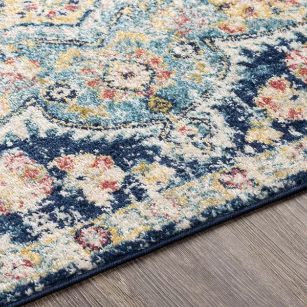 Artistic Weavers Romaine Vintage Medallion Area Rug 710 x 103 Sky BlueNavy 2 x 3