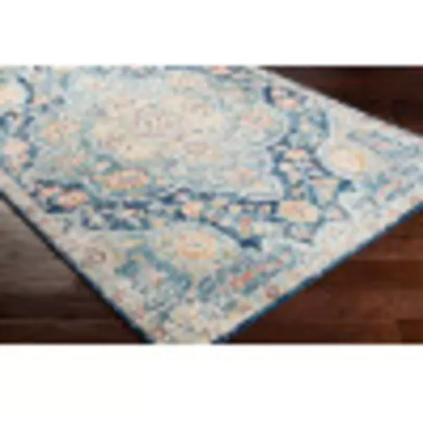 Artistic Weavers Romaine Vintage Medallion Area Rug 710 x 103 Sky BlueNavy 27 x 76