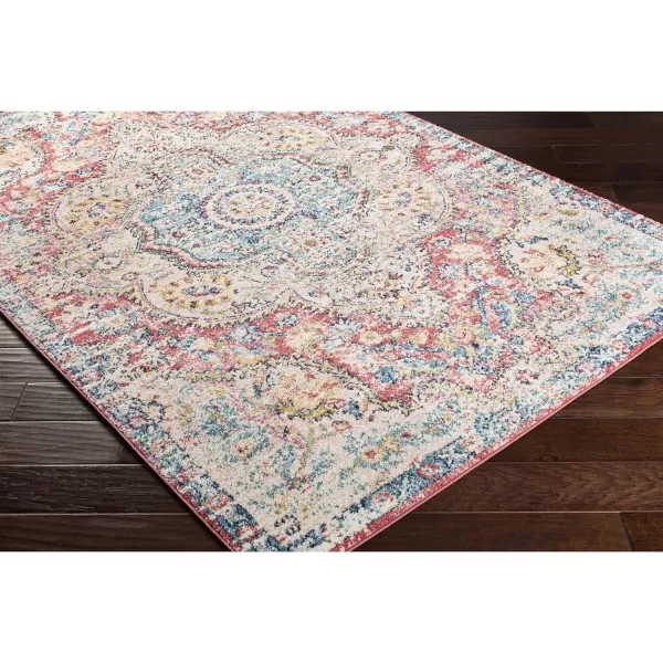 Artistic Weavers Romaine Vintage Medallion Area Rug 710 x 103 Sky BlueRoseNavy 27 x 76