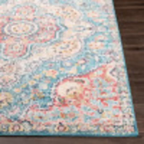 Artistic Weavers Romaine Vintage Medallion Area Rug 710 x 103 Sky BlueSky Blue 2 x 3