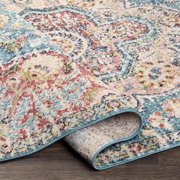 Artistic Weavers Romaine Vintage Medallion Area Rug 710 x 103 Sky BlueSky Blue 27 x 76