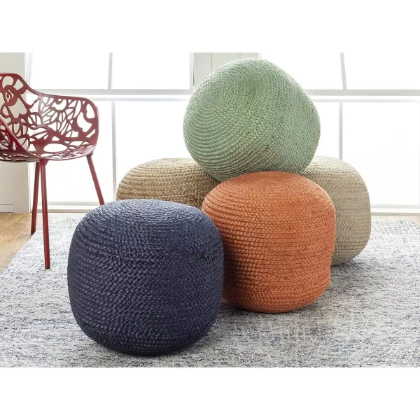 Artistic Weavers Ruiri Pouf 16H x 20W x 20D Dark BlueAqua