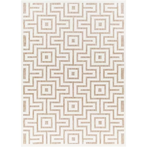 Artistic Weavers San Diego Mid Century Modern Textured Outdoor Area Rug53 x 7Brown67 x 9 Brown