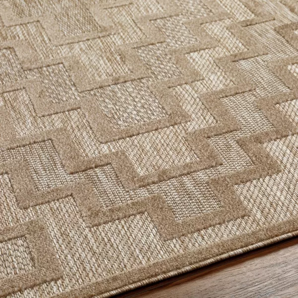 Artistic Weavers San Diego Outdoor Geometric Area Rug53 x 7Brown53 x 7