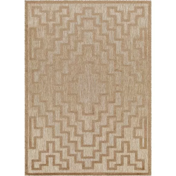 Artistic Weavers San Diego Outdoor Geometric Area Rug53 x 7Brown53 x 7