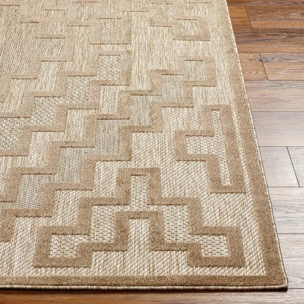 Artistic Weavers San Diego Outdoor Geometric Area Rug53 x 7Brown53 x 7