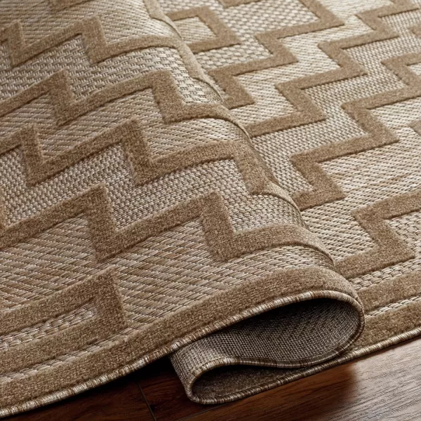 Artistic Weavers San Diego Outdoor Geometric Area Rug53 x 7Brown53 x 7