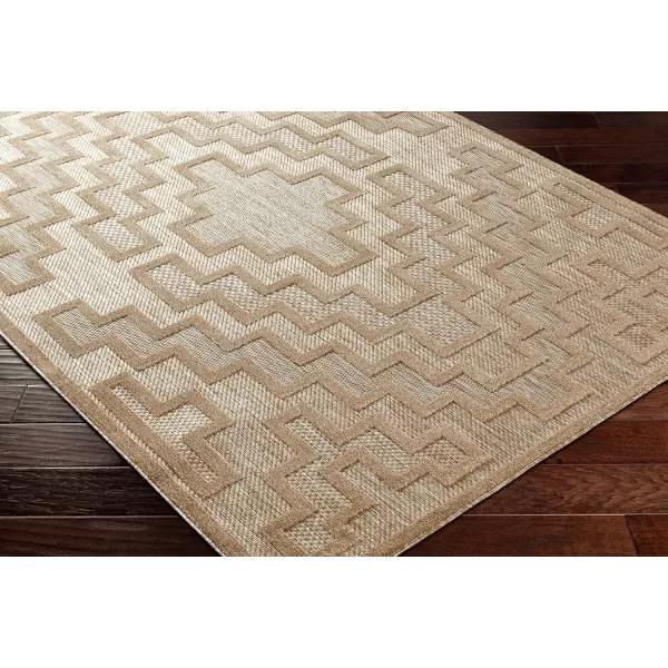 Artistic Weavers San Diego Outdoor Geometric Area Rug53 x 7Brown53 x 7