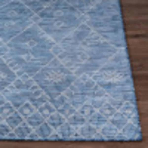 Artistic Weavers Sandira Outdoor Global Area Rug 51 x 7 Blue26 x 73 Blue