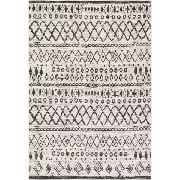 Artistic Weavers Sasha Bohemian Outdoor Area Rug 53 x 77 BlackBlack 10 x 14