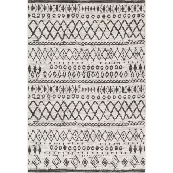 Artistic Weavers Sasha Bohemian Outdoor Area Rug 53 x 77 BlackBlack 53 x 77