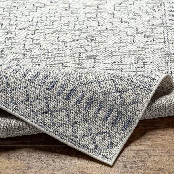 Artistic Weavers Sawyer Boho Diamond Outdoor Area Rug 53 x 7 CreamBlueArtistic Weavers Sawyer Boho Diamond Outdoor Area Rug 53 x 7 CreamBlue