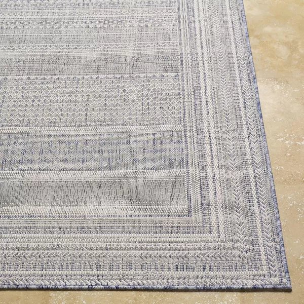 Artistic Weavers Sawyer Boho Diamond Outdoor Area Rug 53 x 7 TaupeBlueArtistic Weavers Sawyer Boho Diamond Outdoor Area Rug 53 x 7 TaupeBlue