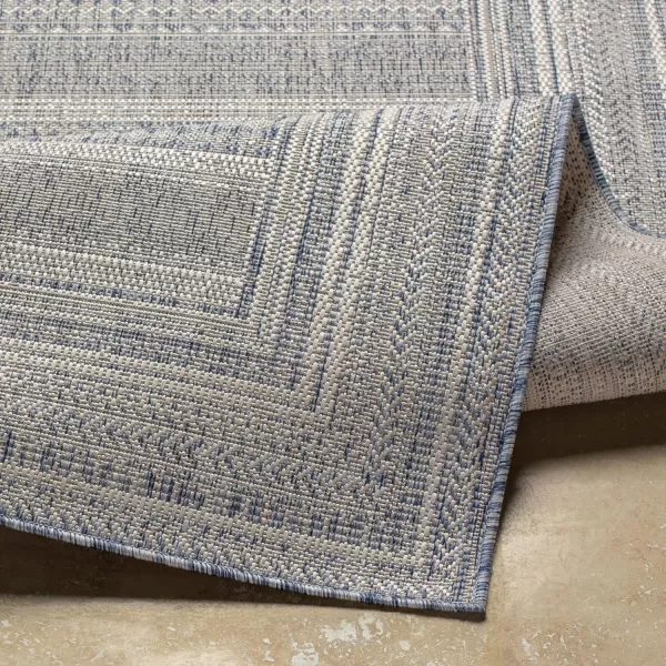 Artistic Weavers Sawyer Boho Diamond Outdoor Area Rug 53 x 7 TaupeBlueArtistic Weavers Sawyer Boho Diamond Outdoor Area Rug 53 x 7 TaupeBlue