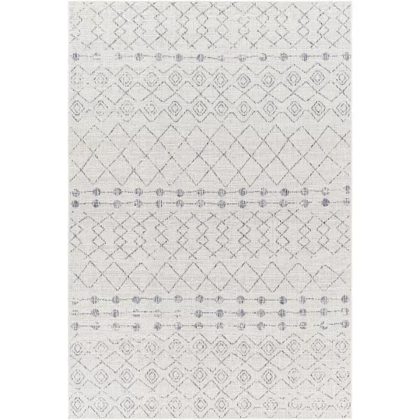 Artistic Weavers Sawyer Boho Moroccan Outdoor Area Rug 53 x 7 CreamBlueArtistic Weavers Sawyer Boho Moroccan Outdoor Area Rug 53 x 7 CreamBlue