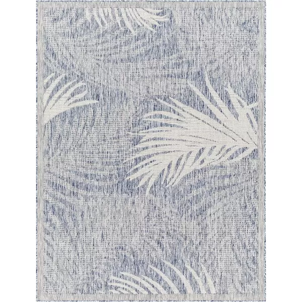 Artistic Weavers Sawyer Coastal Palm Outdoor Area Rug 53 x 7 TaupeKhaki53 x 7 Blue