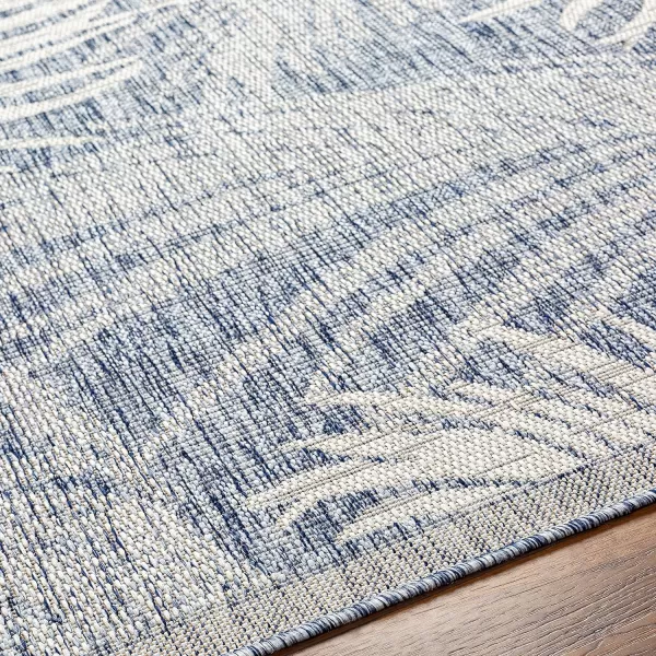 Artistic Weavers Sawyer Coastal Palm Outdoor Area Rug 53 x 7 TaupeKhaki53 x 7 Blue