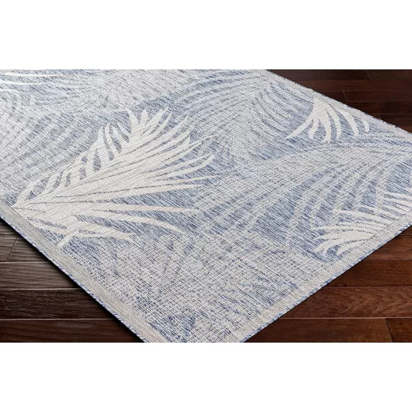 Artistic Weavers Sawyer Coastal Palm Outdoor Area Rug 53 x 7 TaupeKhaki53 x 7 Blue