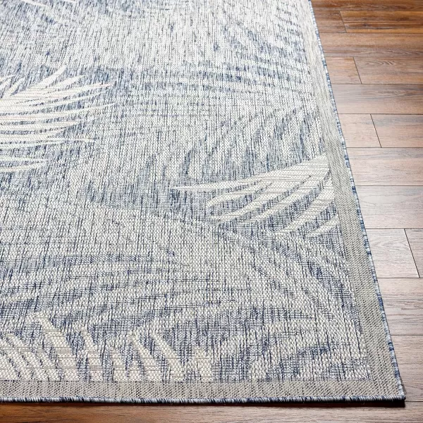 Artistic Weavers Sawyer Coastal Palm Outdoor Area Rug 53 x 7 TaupeKhaki53 x 7 Blue