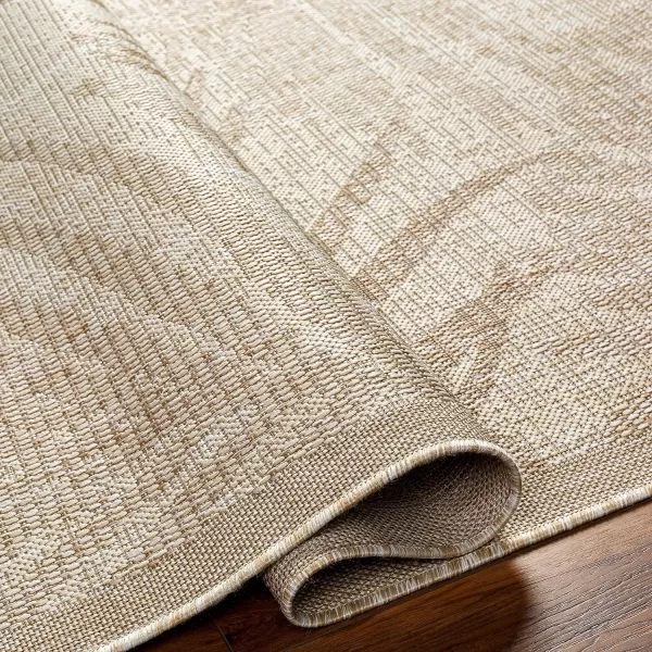 Artistic Weavers Sawyer Coastal Palm Outdoor Area Rug 53 x 7 TaupeKhaki53 x 7 Khaki