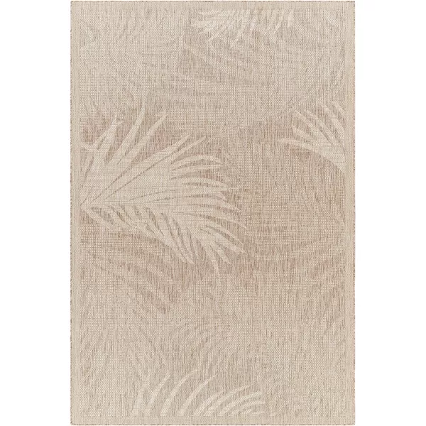 Artistic Weavers Sawyer Coastal Palm Outdoor Area Rug 53 x 7 TaupeKhaki53 x 7 TaupeKhaki