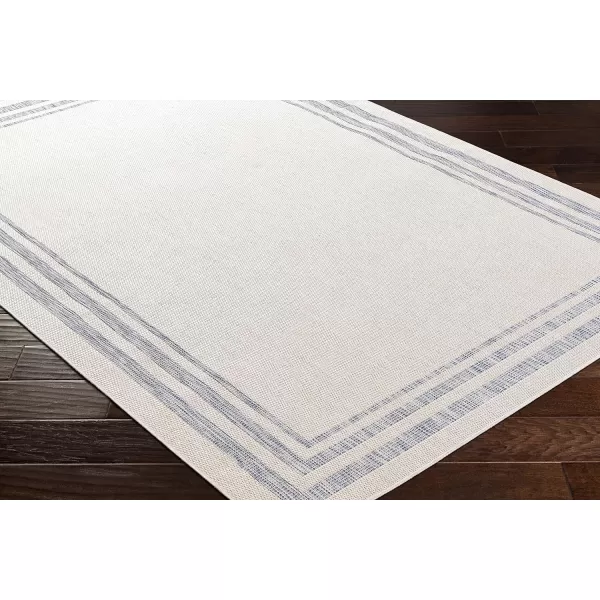 Artistic Weavers Sawyer Cottage Border Outdoor Area Rug 53 x 7 CreamBlueArtistic Weavers Sawyer Cottage Border Outdoor Area Rug 53 x 7 CreamBlue