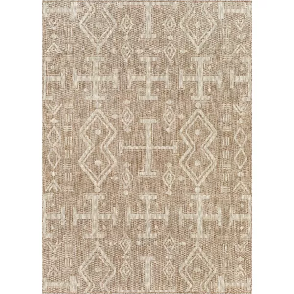 Artistic Weavers Sawyer Diamond Boho Outdoor Area Rug 53 x 7 KhakiArtistic Weavers Sawyer Diamond Boho Outdoor Area Rug 53 x 7 Khaki