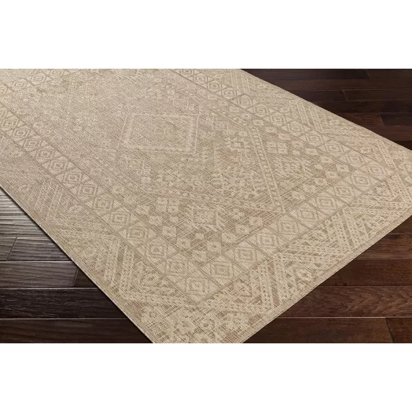 Artistic Weavers Sawyer Global Boho Medallion Outdoor Area Rug 53 x 7 Khaki53 x 7 Khaki