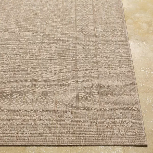 Artistic Weavers Sawyer Global Boho Medallion Outdoor Area Rug 53 x 7 Khaki53 x 7 Khaki