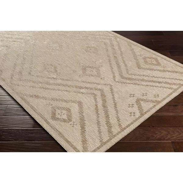 Artistic Weavers Sawyer Global Diamond Chevron Outdoor Area Rug 53 x 7 TaupeKhakiArtistic Weavers Sawyer Global Diamond Chevron Outdoor Area Rug 53 x 7 TaupeKhaki