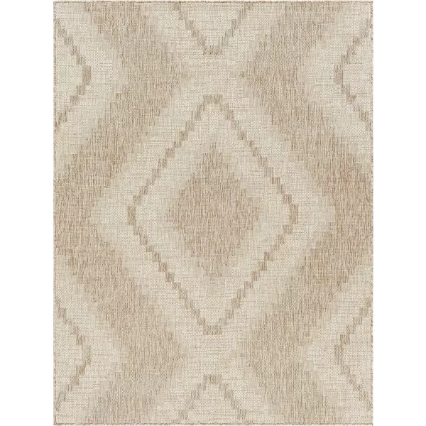 Artistic Weavers Sawyer Rustic Diamond Boho Outdoor Area Rug 53 x 7 KhakiArtistic Weavers Sawyer Rustic Diamond Boho Outdoor Area Rug 53 x 7 Khaki