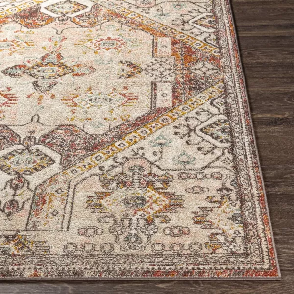 Artistic Weavers Shami AquaBurnt Orange Area Rug 710 x 1036 ft 7 in x 9 ft Burnt Orange
