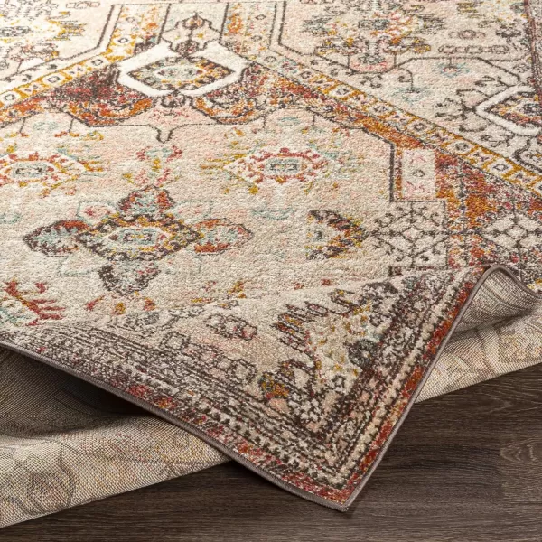 Artistic Weavers Shami AquaBurnt Orange Area Rug 710 x 1036 ft 7 in x 9 ft Burnt Orange