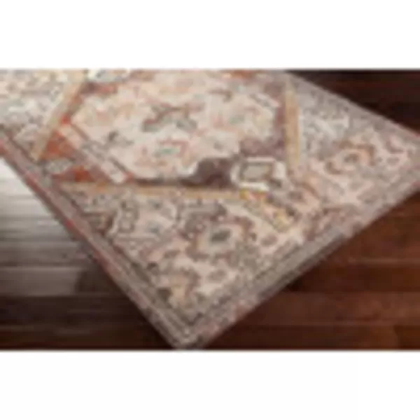 Artistic Weavers Shami AquaBurnt Orange Area Rug 710 x 1036 ft 7 in x 9 ft Burnt Orange