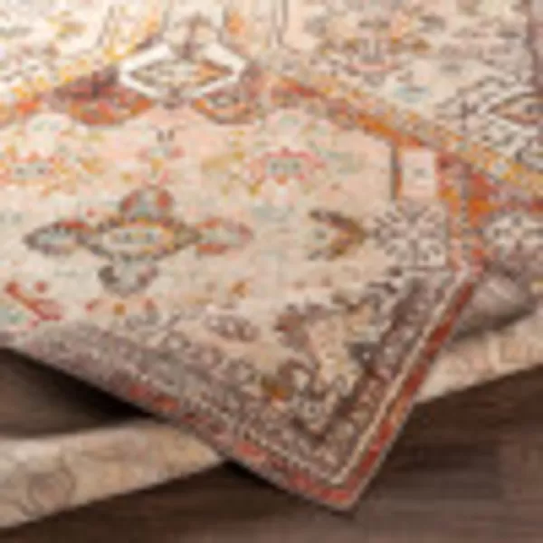 Artistic Weavers Shami AquaBurnt Orange Area Rug 710 x 1037 ft 10 in x 10 ft 3 in Burnt Orange