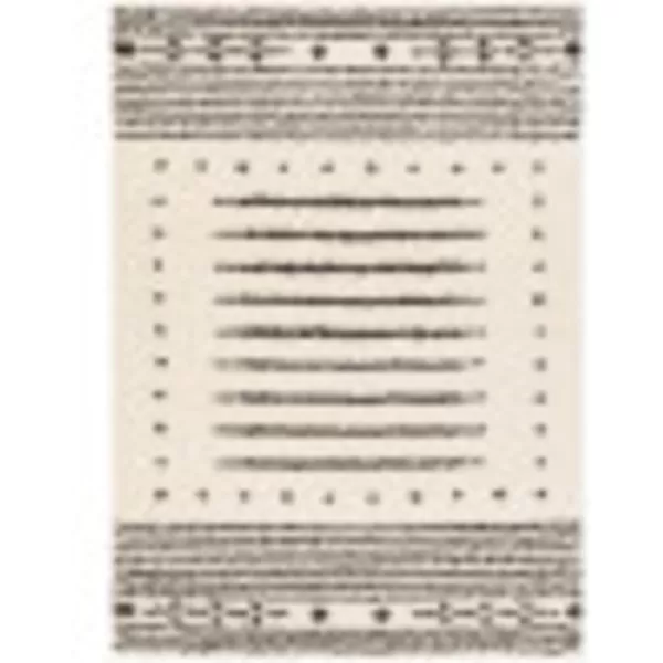 Artistic Weavers Shay Striped Shag Area Rug 53 x 7 CharcoalCream53 x 7