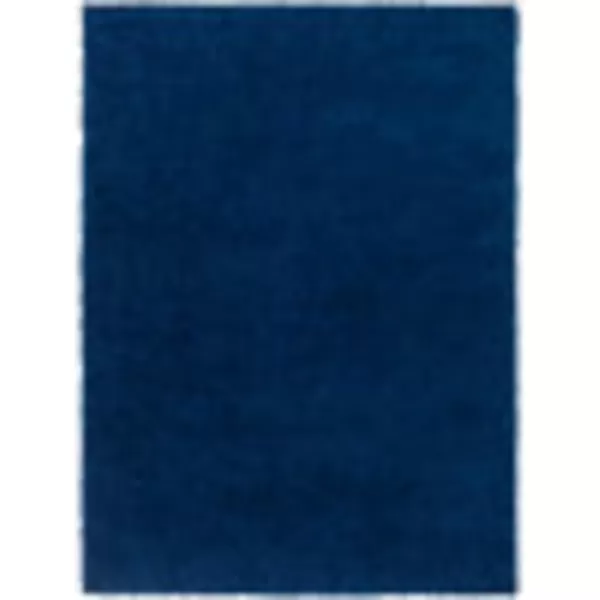 Artistic Weavers Solid Plush Blissful Shag Area Rug 710 x 10 Cream43 x 57 Dark Blue