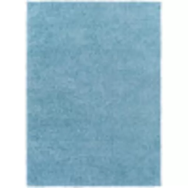 Artistic Weavers Solid Plush Blissful Shag Area Rug 710 x 10 Cream53 x 7 Pale Blue