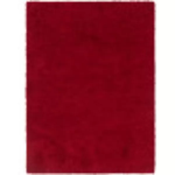 Artistic Weavers Solid Plush Blissful Shag Area Rug 710 x 10 Cream53 x 7 Red